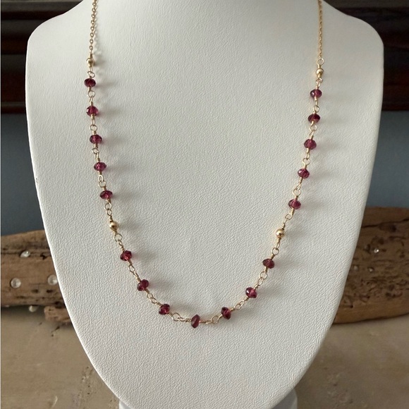 Handcrafted Tourmaline Beaded Necklace